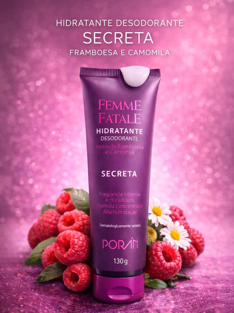 Hidratante Femme Fatale Secreta - Framboesa e Camomila