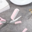 Tesoura de corte de sobrancelha com pente